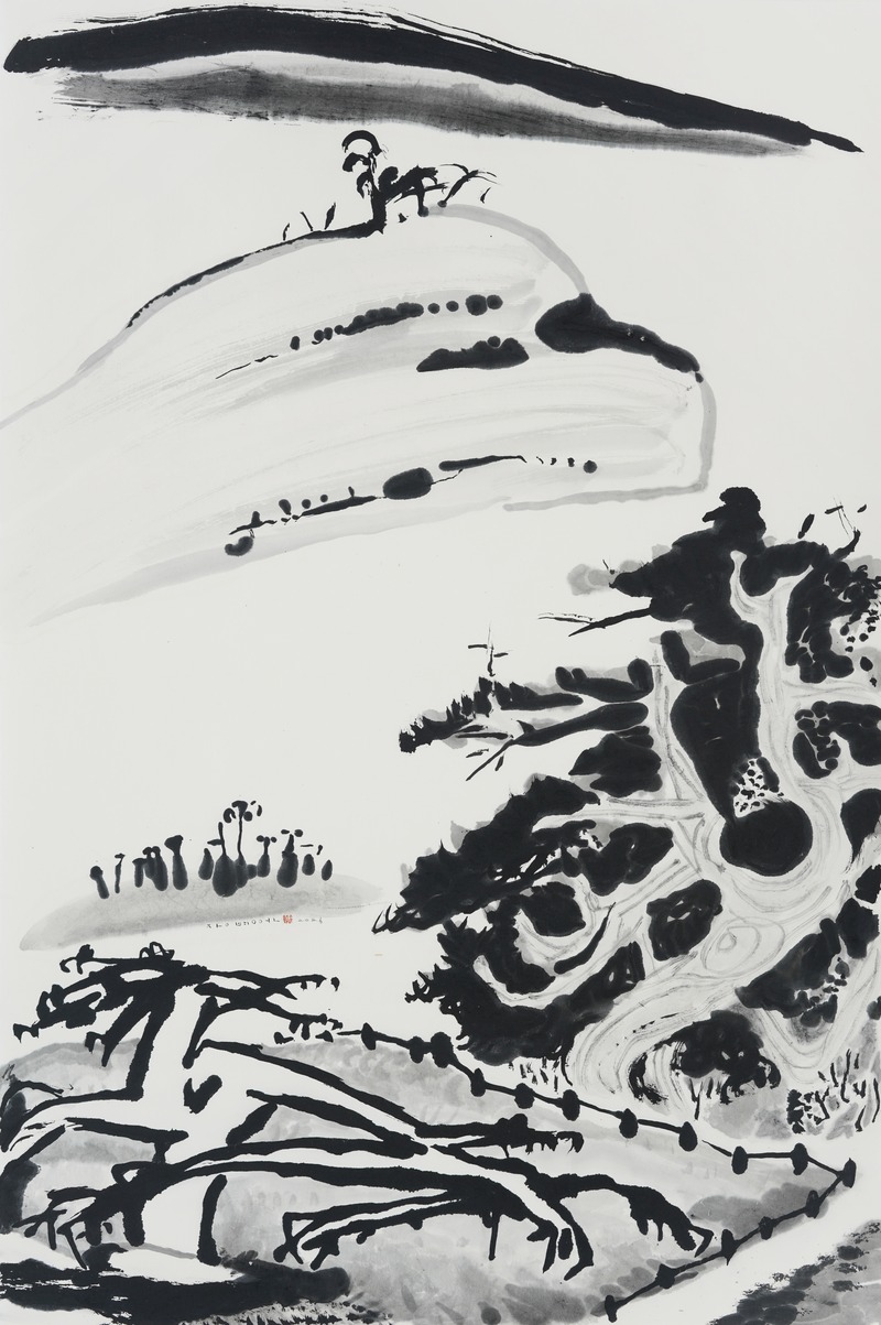 장병언, Landscape in Mind, ink_and_light_color_on_paper, painting, 2026